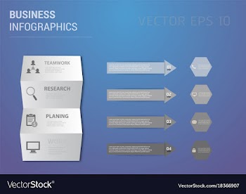 Abstract paper infografics eps10 vector image