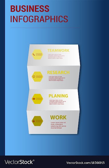 Abstract paper infografics eps10 vector image