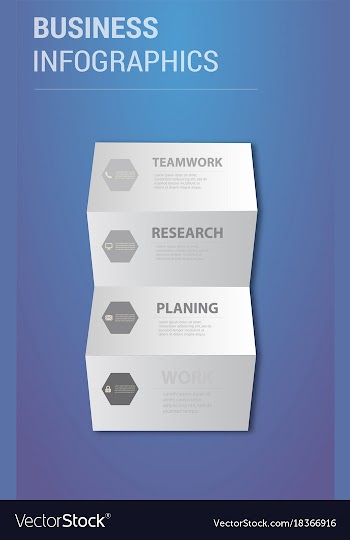 Abstract paper infografics eps10 vector image