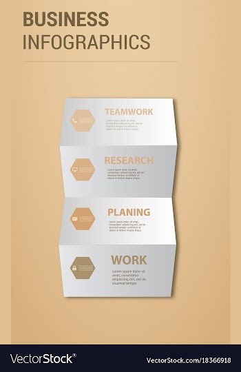 Abstract paper infografics eps10 vector image