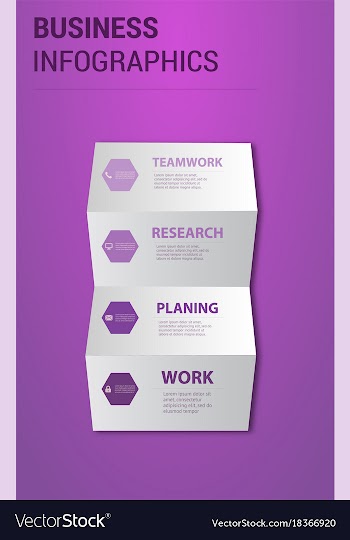 Abstract paper infografics eps10 vector image