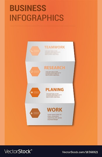 Abstract paper infografics eps10 vector image