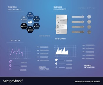 Abstract paper infografics eps10 vector image