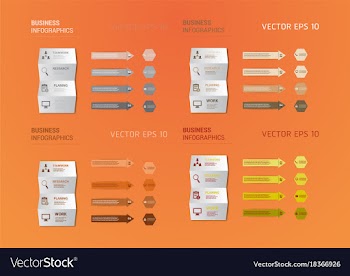 Abstract paper infografics eps10 vector image