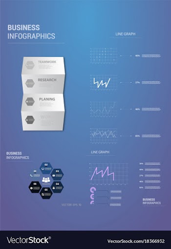 Abstract paper infografics eps10 vector image