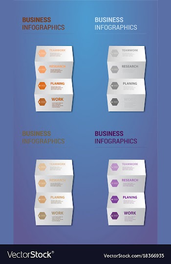 Abstract paper infografics eps10 vector image