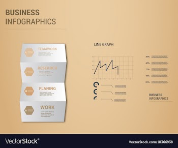 Abstract paper infografics eps10 vector image