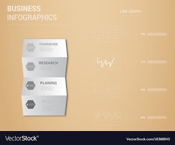Abstract paper infografics eps10 vector image
