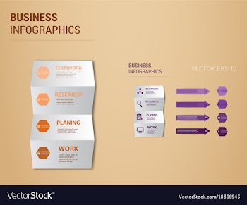 Abstract paper infografics eps10 vector image
