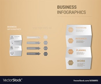 Abstract paper infografics eps10 vector image