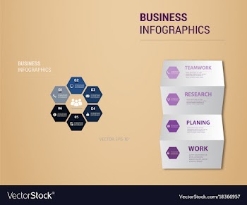 Abstract paper infografics eps10 vector image