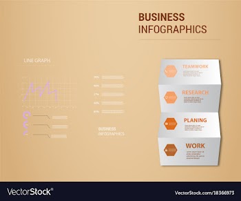Abstract paper infografics eps10 vector image