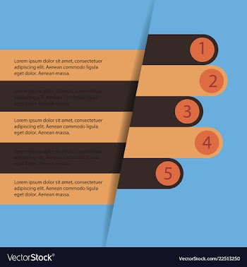 Abstract paper infografics eps10 vector image