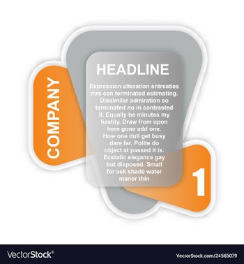 Abstract paper infografics eps10 vector image