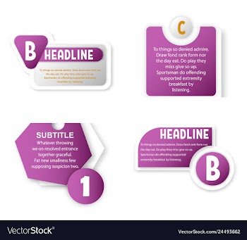 Abstract paper infografics internal and external vector image