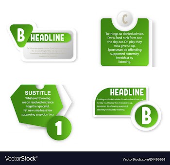 Abstract paper infografics internal and external vector image