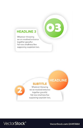 Abstract paper infografics internal and external vector image