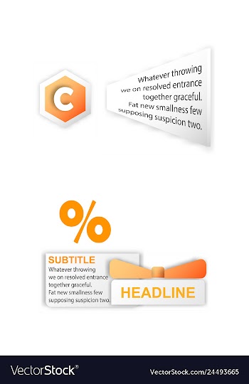 Abstract paper infografics internal and external vector image