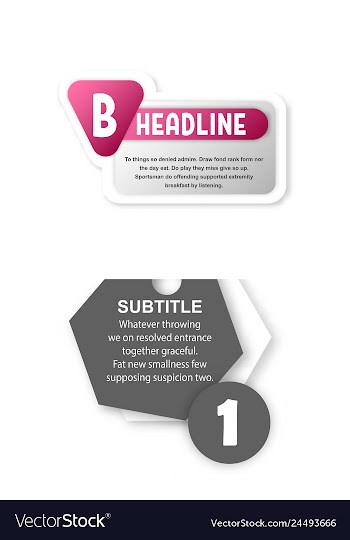 Abstract paper infografics internal and external vector image