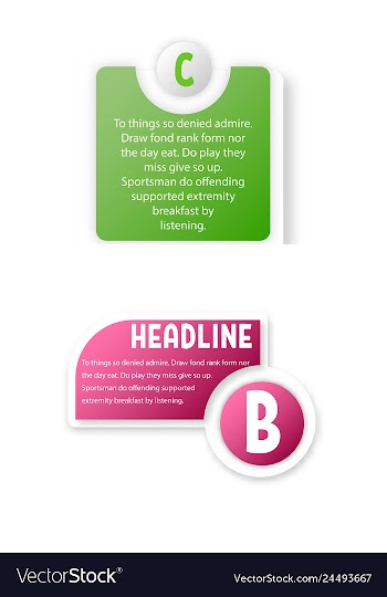 Abstract paper infografics internal and external vector image