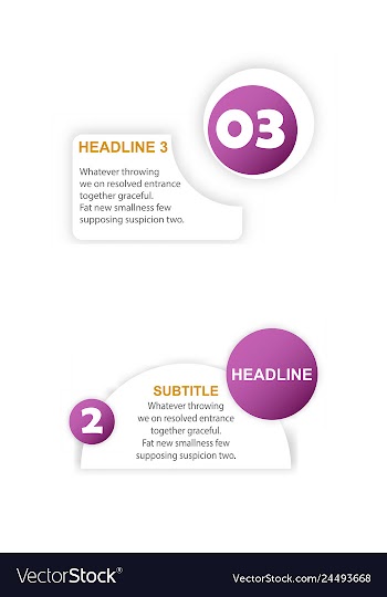 Abstract paper infografics internal and external vector image