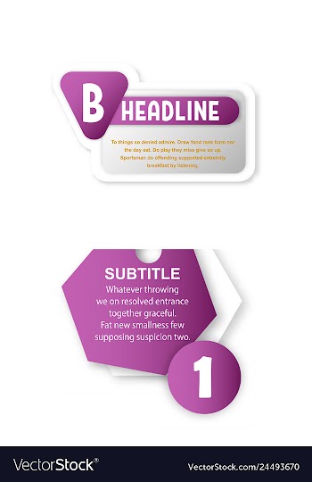Abstract paper infografics internal and external vector image