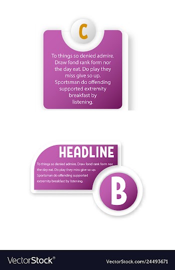 Abstract paper infografics internal and external vector image