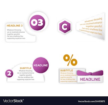 Abstract paper infografics internal and external vector image