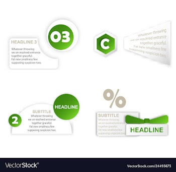 Abstract paper infografics internal and external vector image