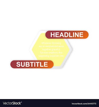 Abstract paper infografics internal and external vector image