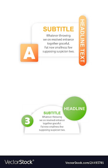 Abstract paper infografics internal and external vector image