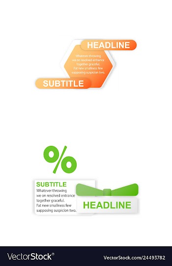 Abstract paper infografics internal and external vector image