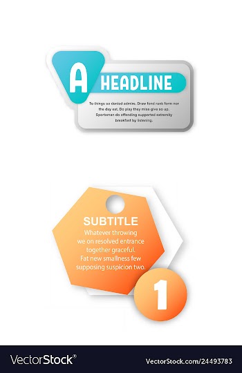 Abstract paper infografics internal and external vector image