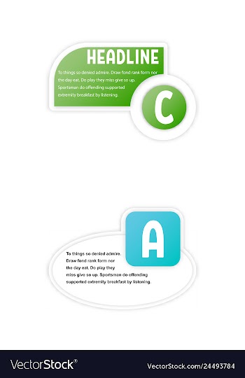 Abstract paper infografics internal and external vector image