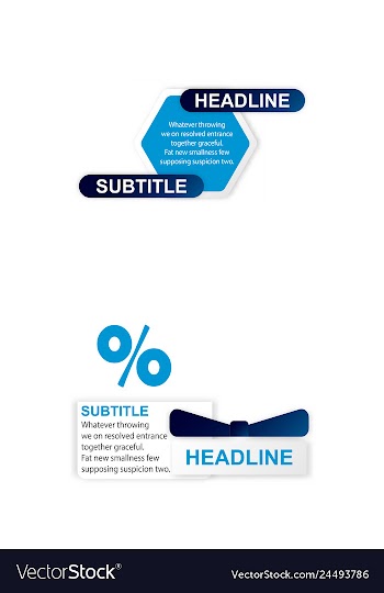 Abstract paper infografics internal and external vector image
