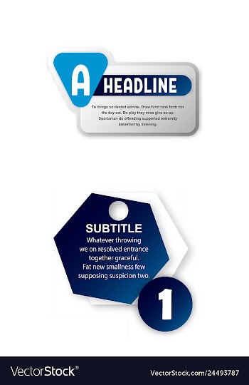 Abstract paper infografics internal and external vector image