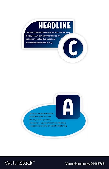 Abstract paper infografics internal and external vector image