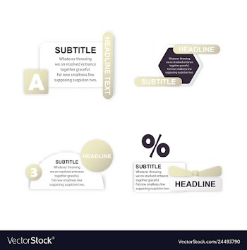 Abstract paper infografics internal and external vector image