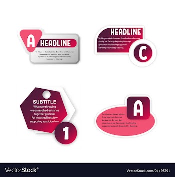 Abstract paper infografics internal and external vector image