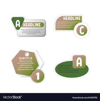 Abstract paper infografics internal and external vector image