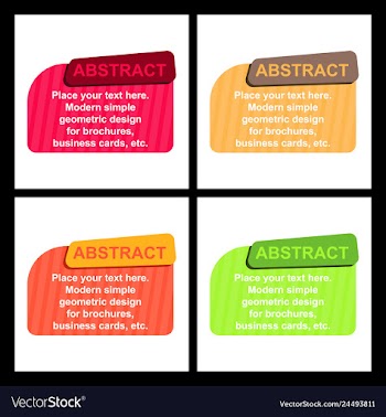 Abstract paper infografics internal and external vector image