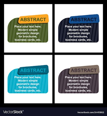 Abstract paper infografics internal and external vector image