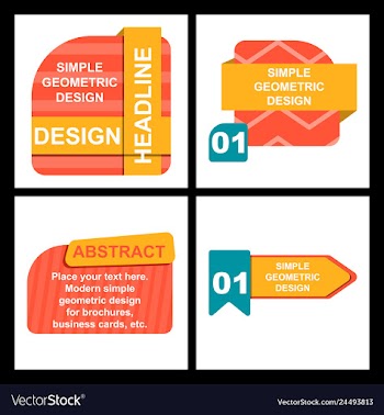 Abstract paper infografics internal and external vector image