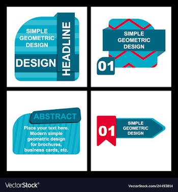 Abstract paper infografics internal and external vector image