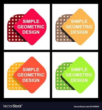 Abstract paper infografics internal and external vector image