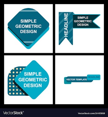 Abstract paper infografics internal and external vector image