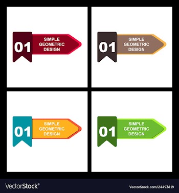 Abstract paper infografics internal and external vector image