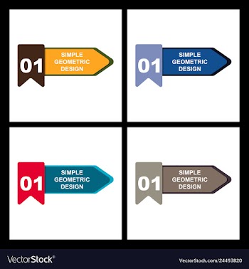 Abstract paper infografics internal and external vector image