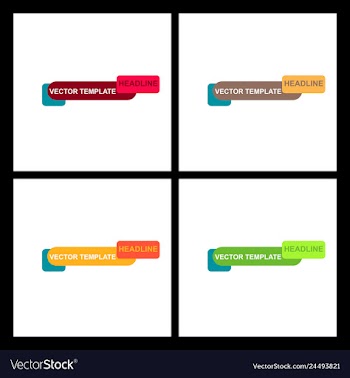 Abstract paper infografics internal and external vector image