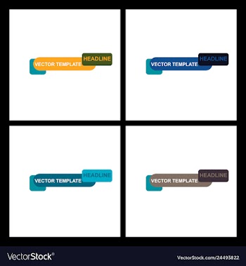 Abstract paper infografics internal and external vector image